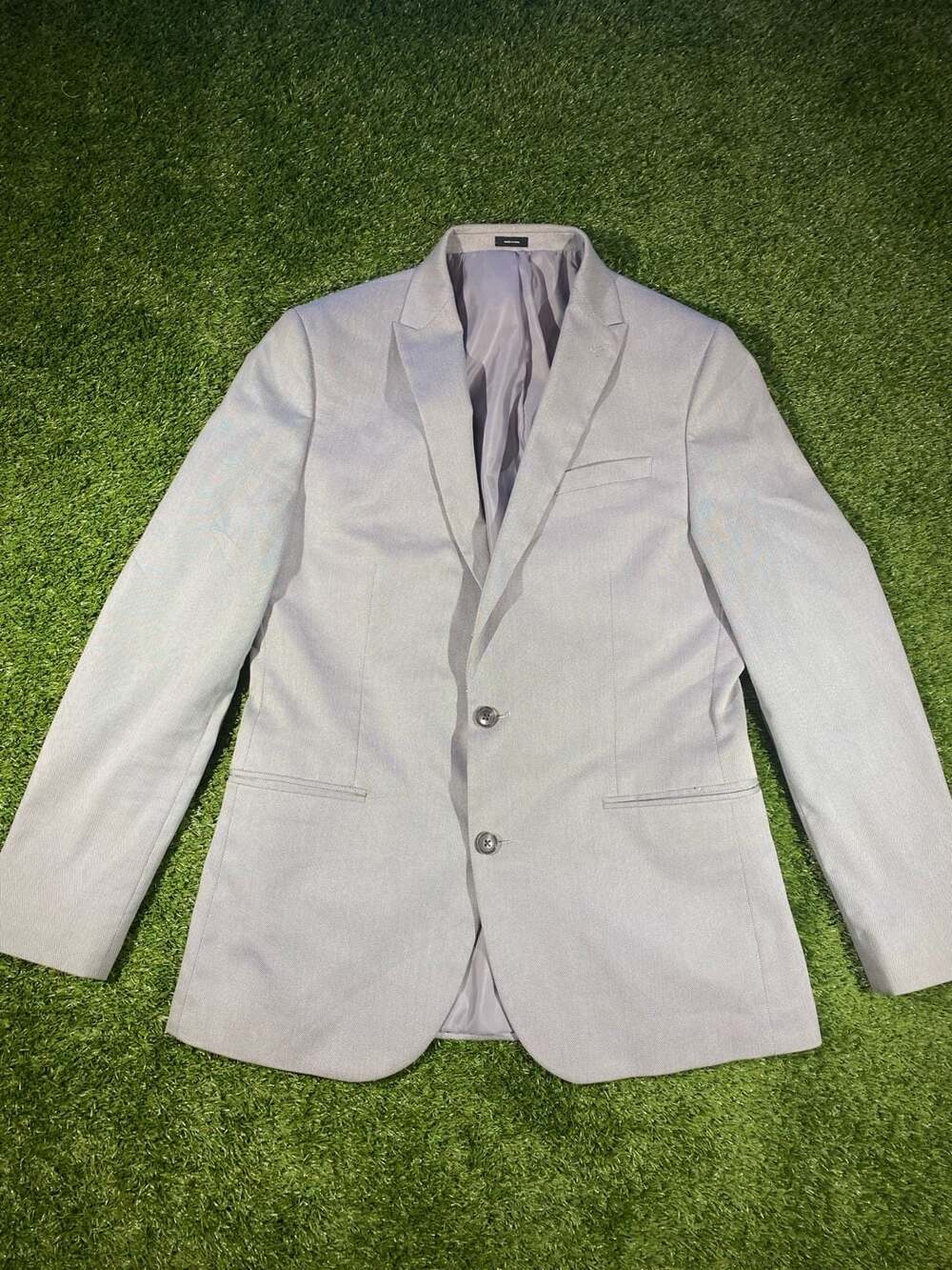 JF J.Ferrar Coolmax Slim Fit Suit Jacket Gray